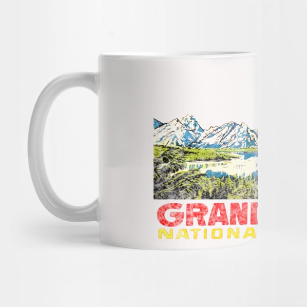 Grand Teton National Park Vintage by Hilda74